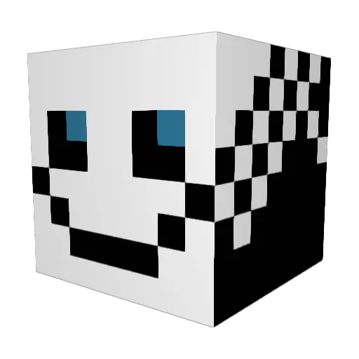 roboTomas Minecraft avatar head, 3D render