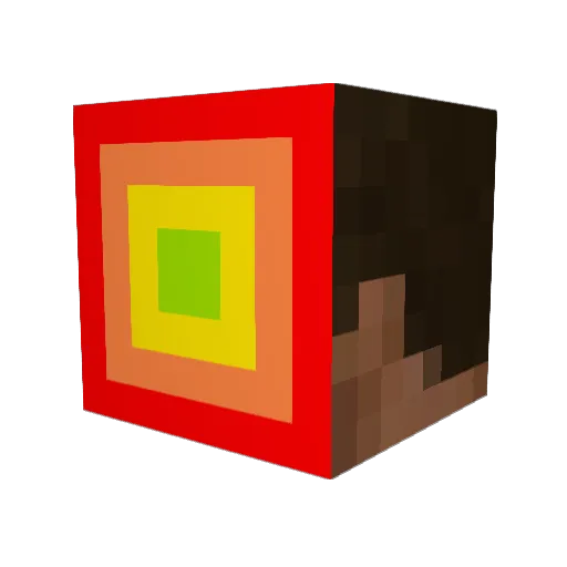 robodott Minecraft avatar head, 3D render