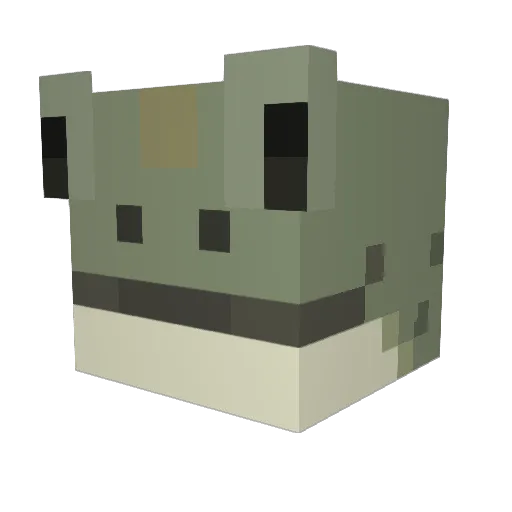 robofeta Minecraft avatar head, 3D render