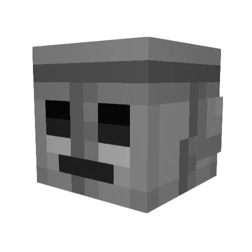 robogg133 Minecraft avatar head, 3D render