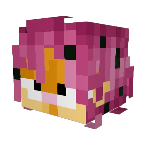 roboiscute Minecraft avatar head, 3D render