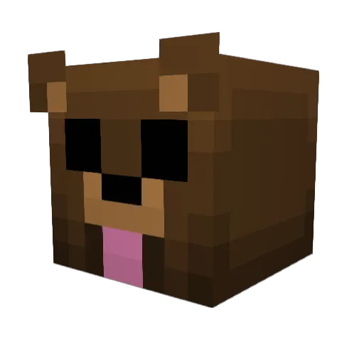 robooo Minecraft avatar head, 3D render