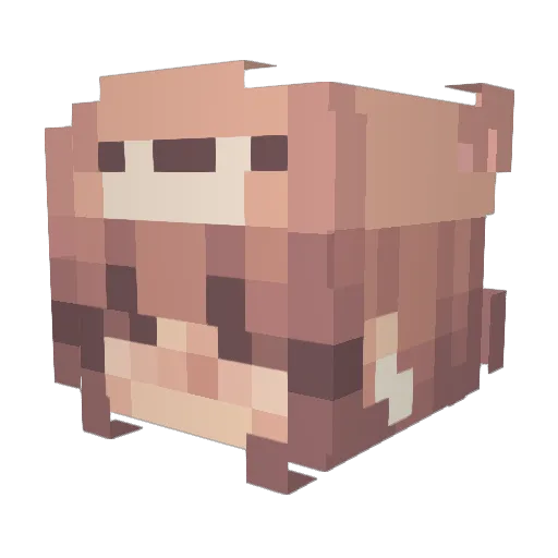 roboraka Minecraft avatar head, 3D render
