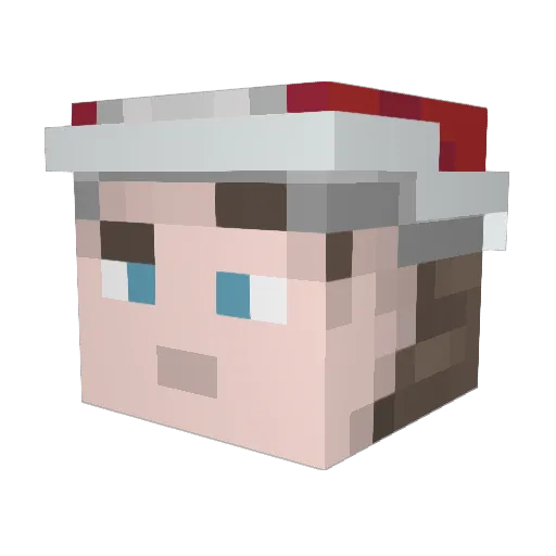 roboskatch Minecraft avatar head, 3D render