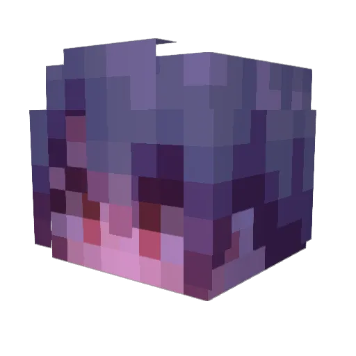 robosmile Minecraft avatar head, 3D render