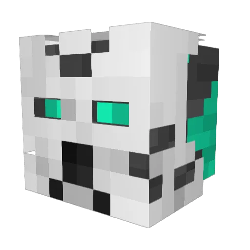 robot000 Minecraft avatar head, 3D render