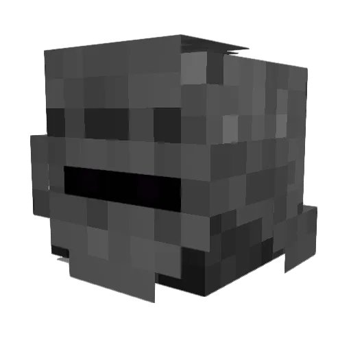 robot241006 Minecraft avatar head, 3D render