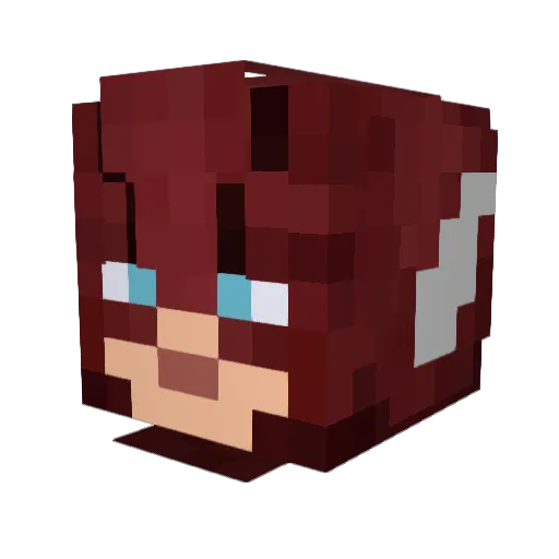 robot358 Minecraft avatar head, 3D render