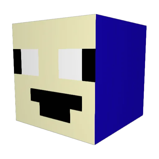 robot392 Minecraft avatar head, 3D render