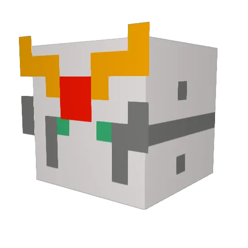 robot916 Minecraft avatar head, 3D render