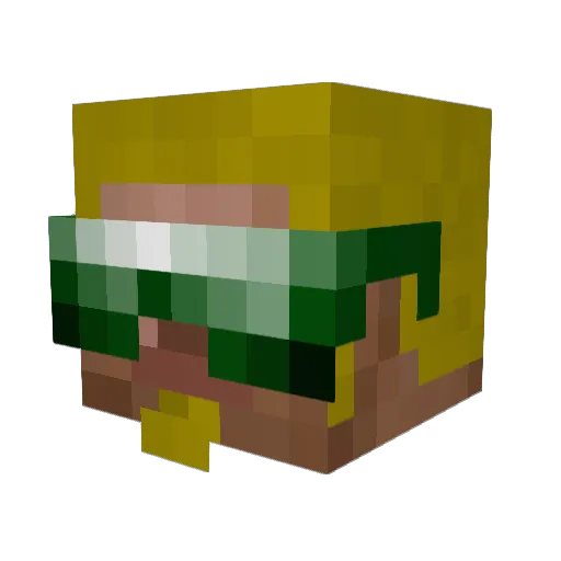robotbeta Minecraft avatar head, 3D render