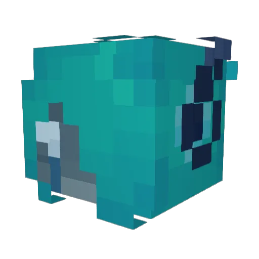 robotcoded Minecraft avatar head, 3D render