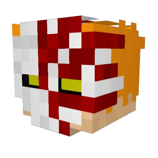 robotdog123 Minecraft avatar head, 3D render