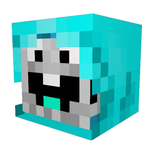robotfann218 Minecraft avatar head, 3D render