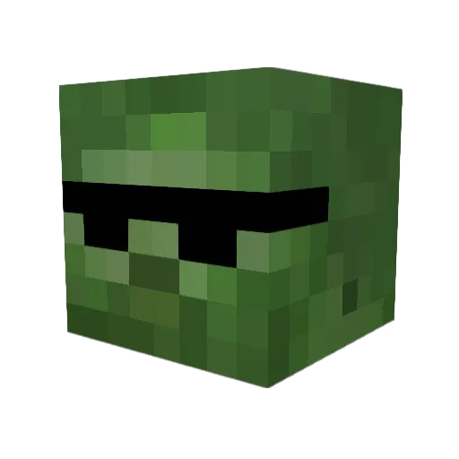roboticwaffle Minecraft avatar head, 3D render