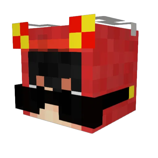 robotitoo Minecraft avatar head, 3D render