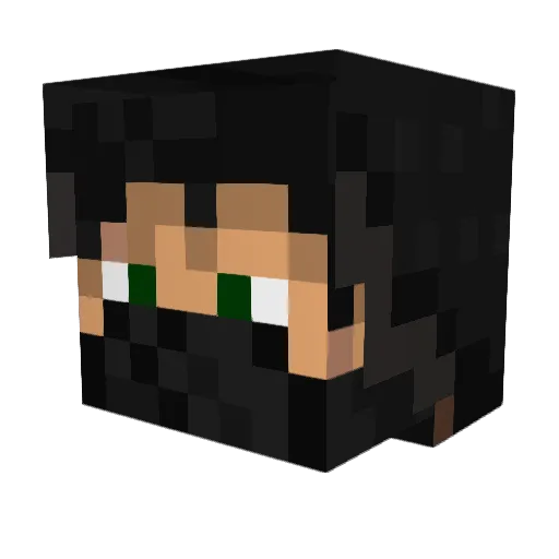 robotmafia Minecraft avatar head, 3D render