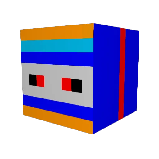 robotmaster5 Minecraft avatar head, 3D render