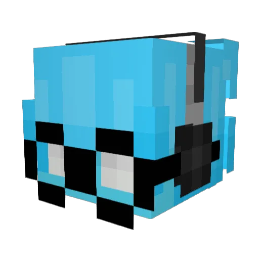 robotoxxx Minecraft avatar head, 3D render