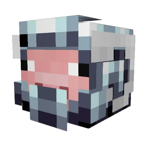 robotpig420 Minecraft avatar head, 3D render