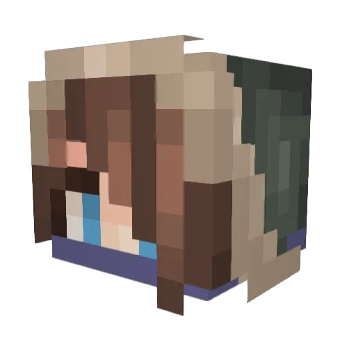 robotplayer360 Minecraft avatar head, 3D render