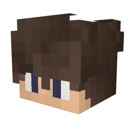 robozmey Minecraft avatar head, 3D render