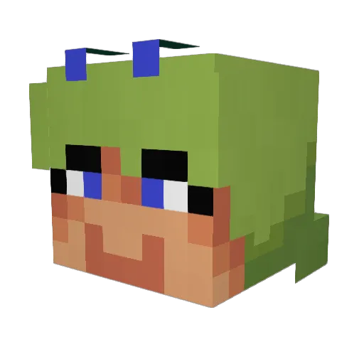 robrorb Minecraft avatar head, 3D render
