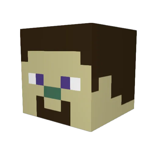 robs11 Minecraft avatar head, 3D render