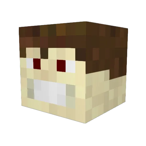 robsnor Minecraft avatar head, 3D render