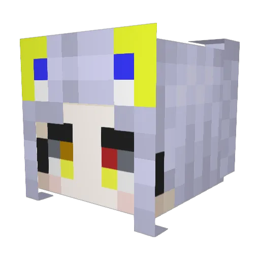 roburosu Minecraft avatar head, 3D render