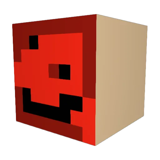 robutus Minecraft avatar head, 3D render