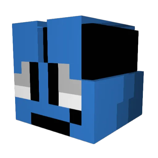 robvalim Minecraft avatar head, 3D render