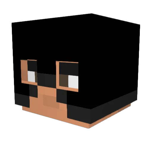 robwiner Minecraft avatar head, 3D render