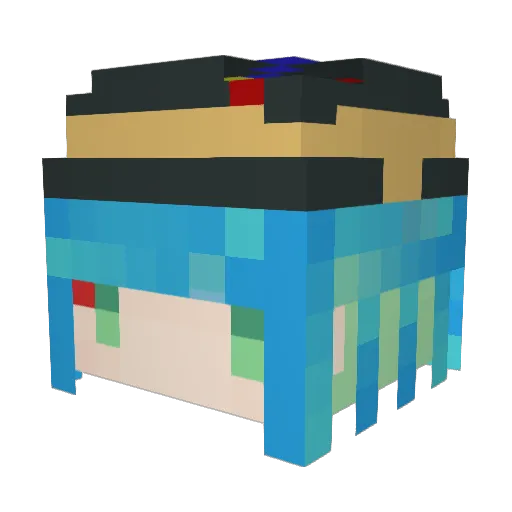 roby8706 Minecraft avatar head, 3D render