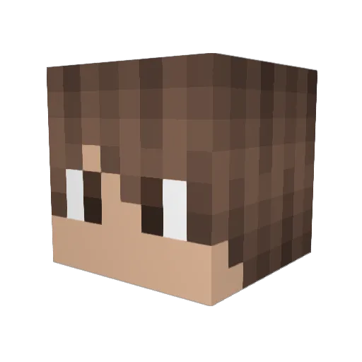 robyboy Minecraft avatar head, 3D render