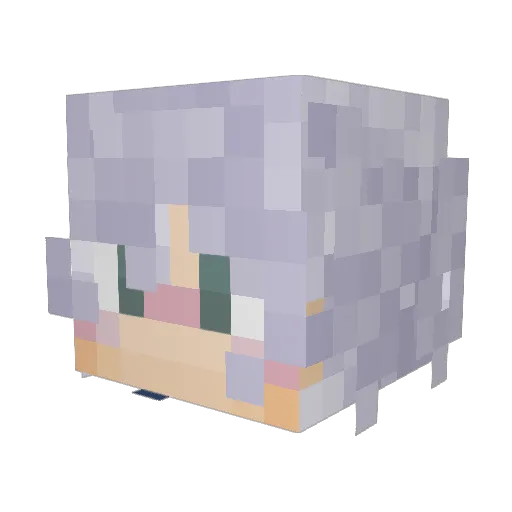 robzIWNL Minecraft avatar head, 3D render