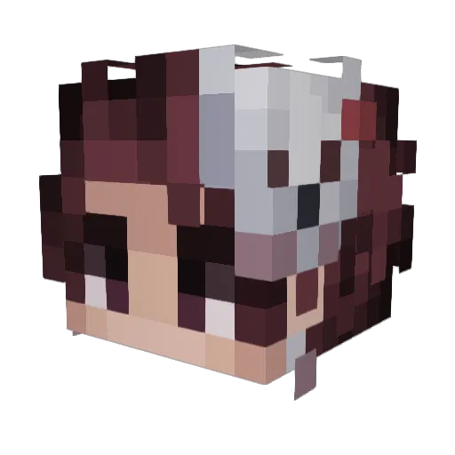 rocKztarrr Minecraft avatar head, 3D render
