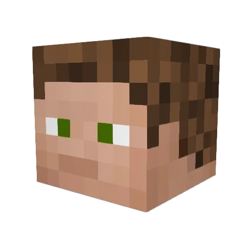 roccles Minecraft avatar head, 3D render
