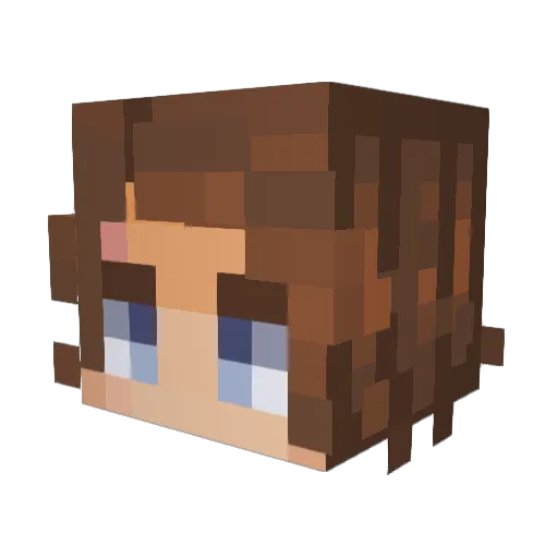 roccosolos Minecraft avatar head, 3D render
