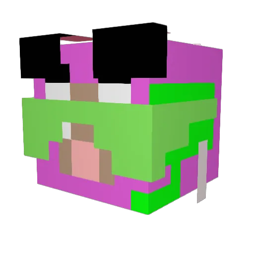 roccrocc69420 Minecraft avatar head, 3D render