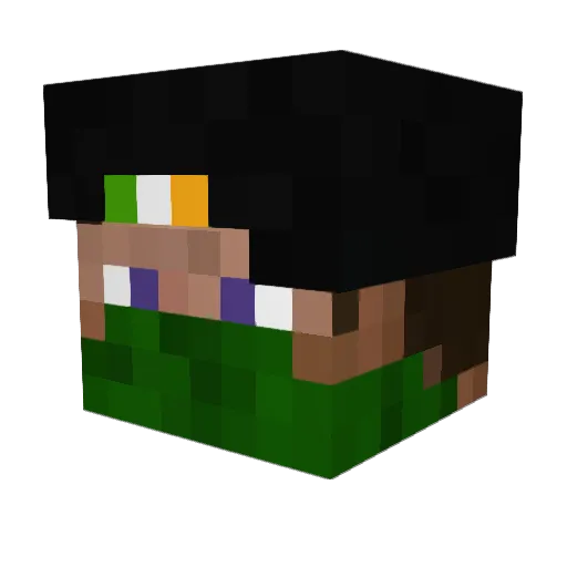 rocher11 Minecraft avatar head, 3D render