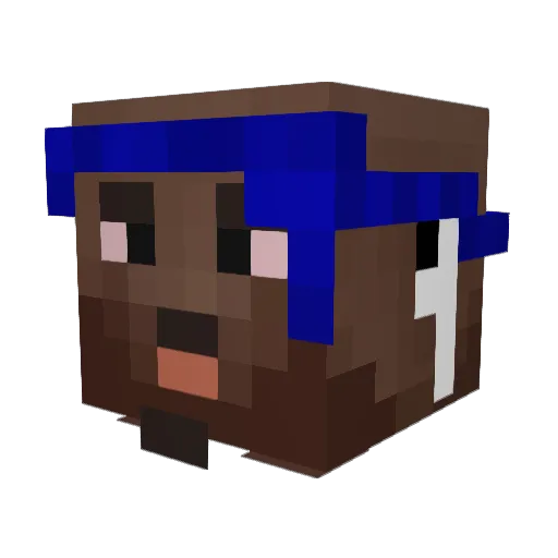 rochow Minecraft avatar head, 3D render