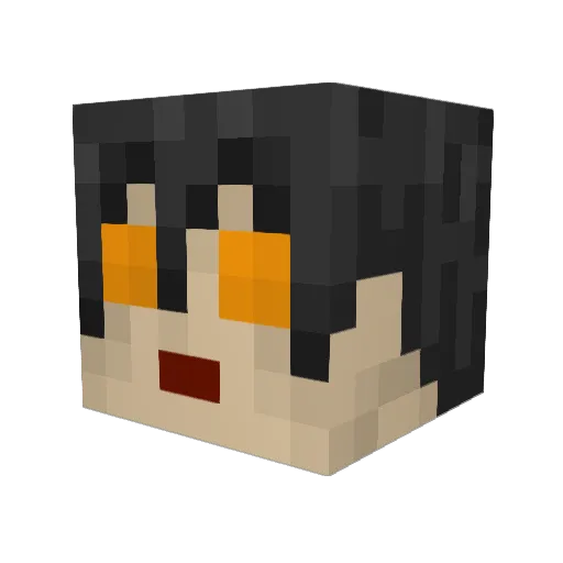 rock2790 Minecraft avatar head, 3D render