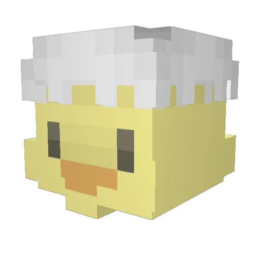 rock87 Minecraft avatar head, 3D render
