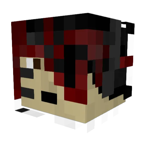 rockItBob45 Minecraft avatar head, 3D render