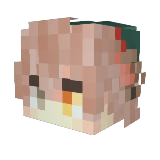 rock_it Minecraft avatar head, 3D render