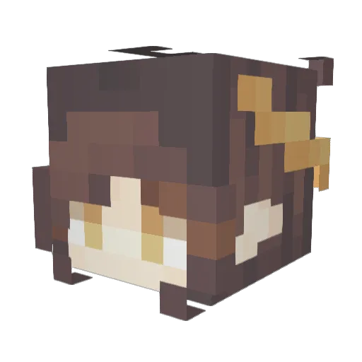 rock_rat Minecraft avatar head, 3D render