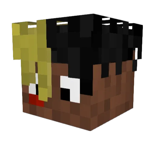 rock_snake Minecraft avatar head, 3D render