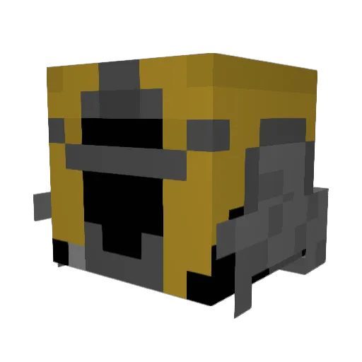 rock_star_1 Minecraft avatar head, 3D render