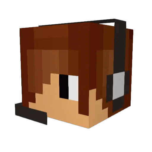 rockband1567 Minecraft avatar head, 3D render